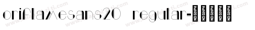 oriflamesans20 regular字体转换